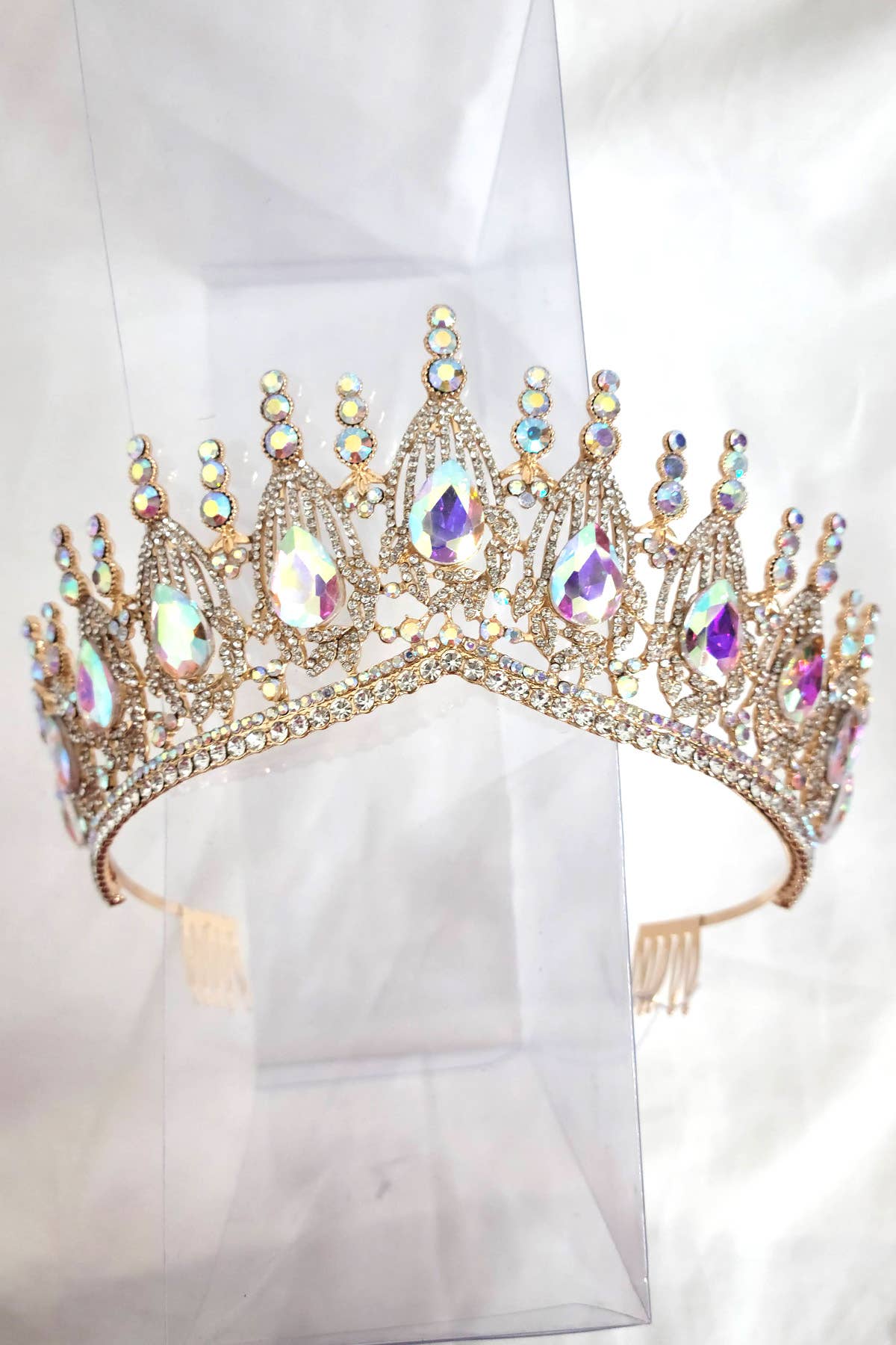 Regal Tiara With Jewels and Gemstones - CR139